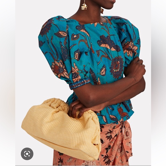 Mansur Gavriel Cloud Clutch in Raffia - Picture 2 of 5